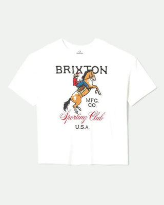 Brixton Women's Sporting Club Oversized Boyfriend T-Shirt - White