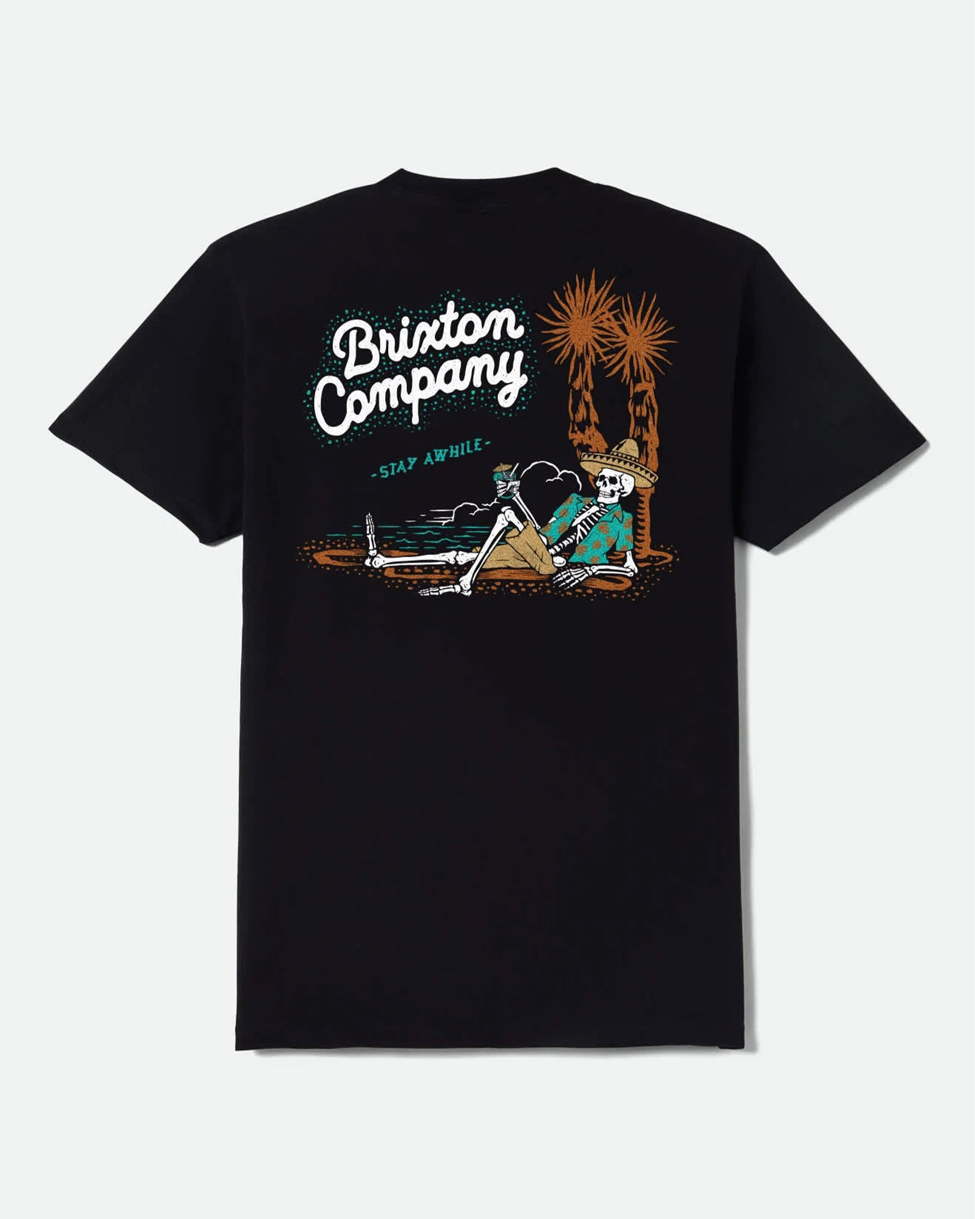 Brixton Stay Awhile Short Sleeve T-Shirt - Black