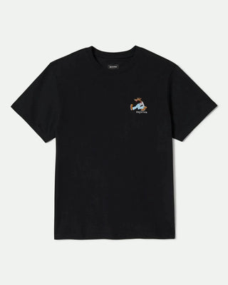 Brixton Stride Heavyweight Short Sleeve Standard T-Shirt - Black Classic Wash