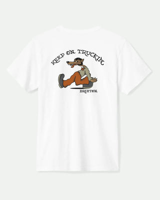 Brixton Stride Short Sleeve Tailored T-Shirt - White