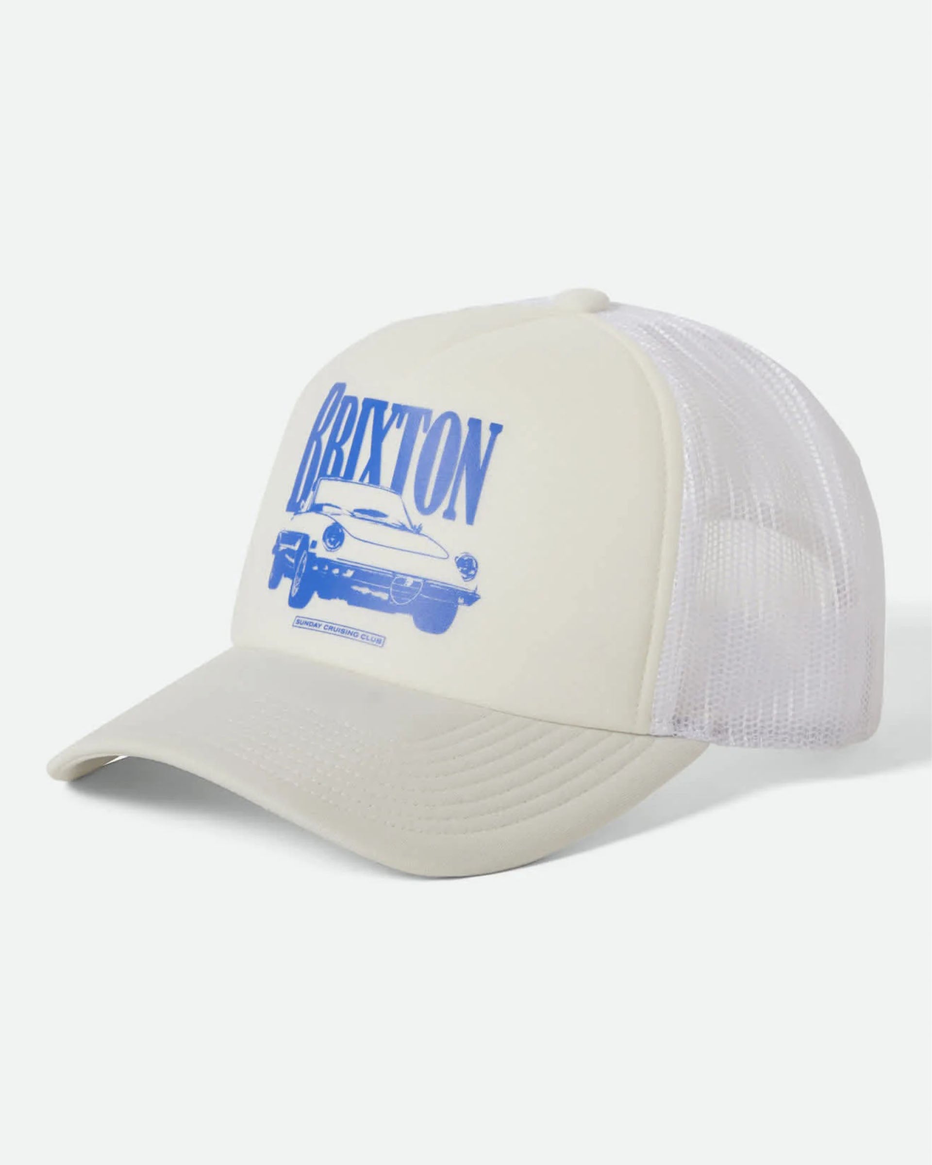 Brixton Women's Sunday Cruising Club Netplus Trucker Hat - Off White/Off White