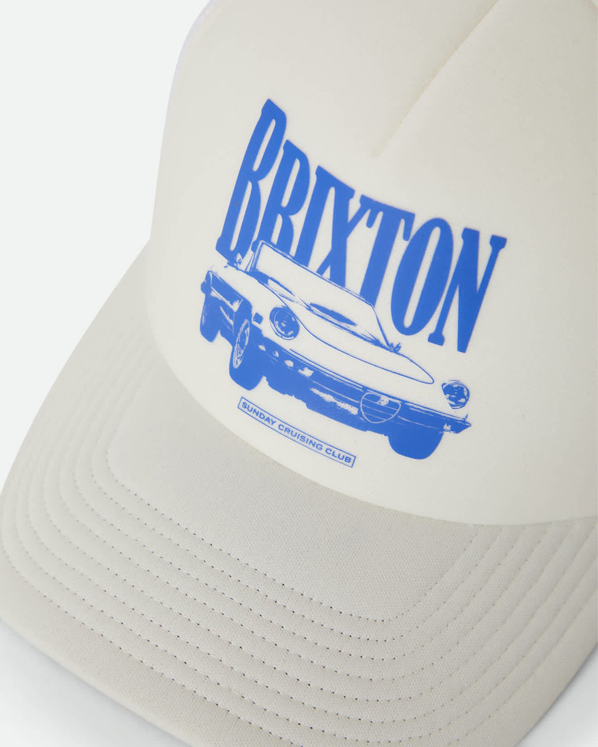 Brixton Women's Sunday Cruising Club Netplus Trucker Hat - Off White/Off White