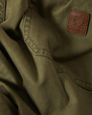 Brixton Surplus Vintage Wash Herringbone Shorts - Washed Olive Green