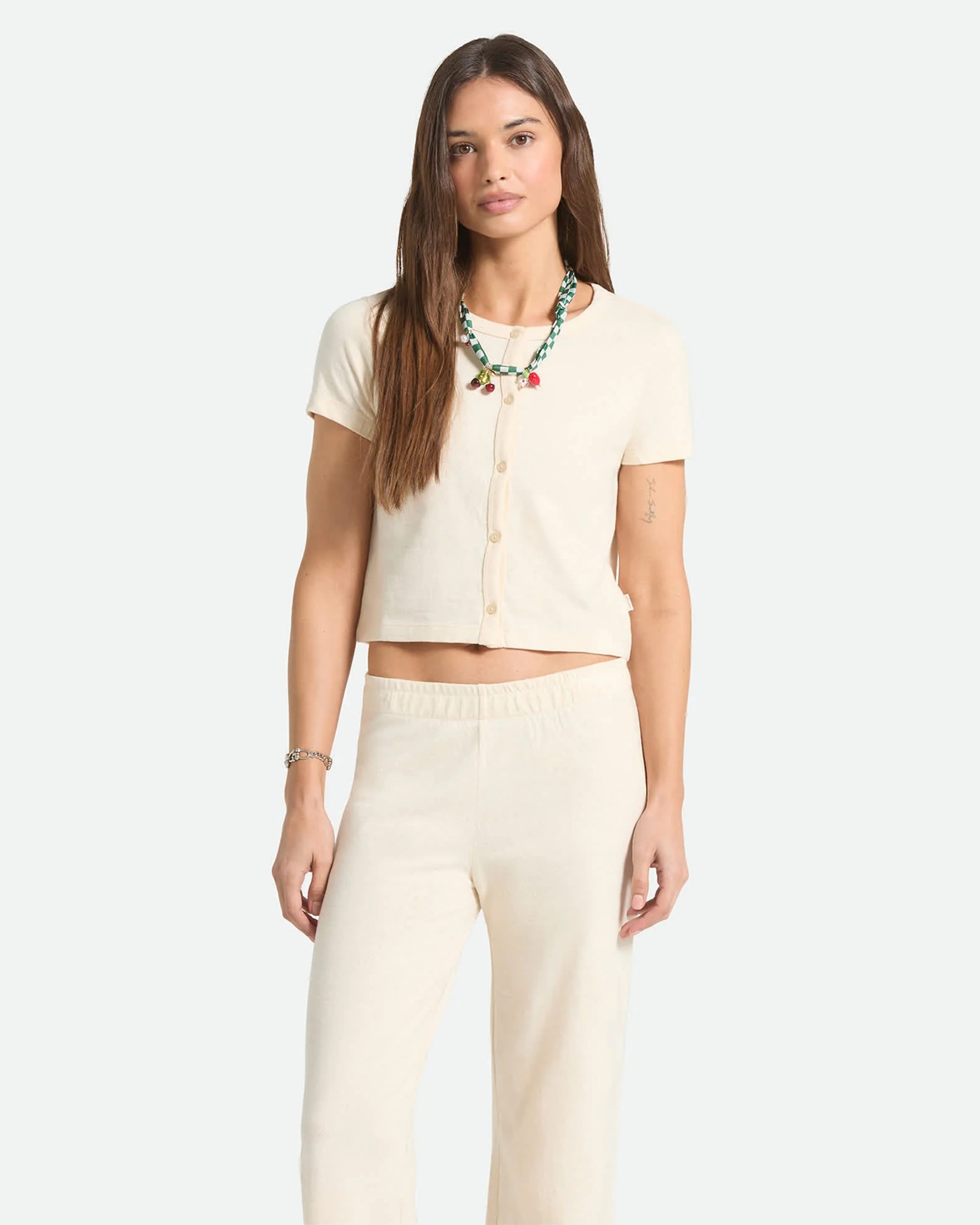Brixton Women's The Alice Button Down Shirt - Whitecap