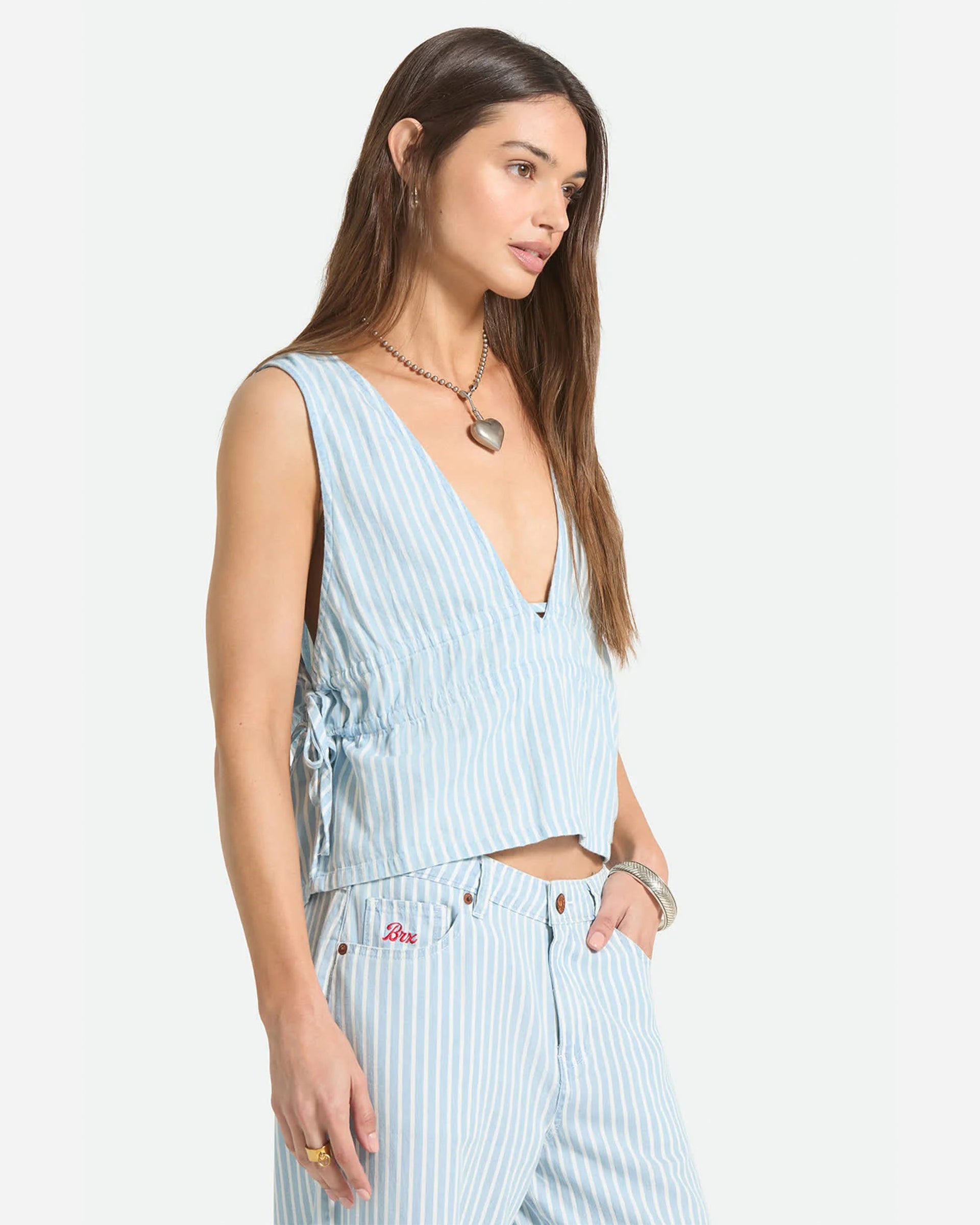 Brixton Women's The Bells Top - Two Boot Stripe