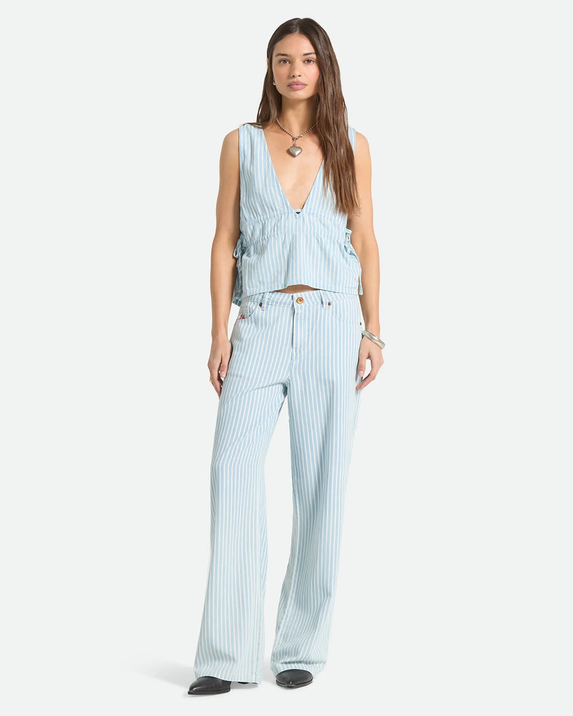 Brixton Women's The Bells Top - Two Boot Stripe