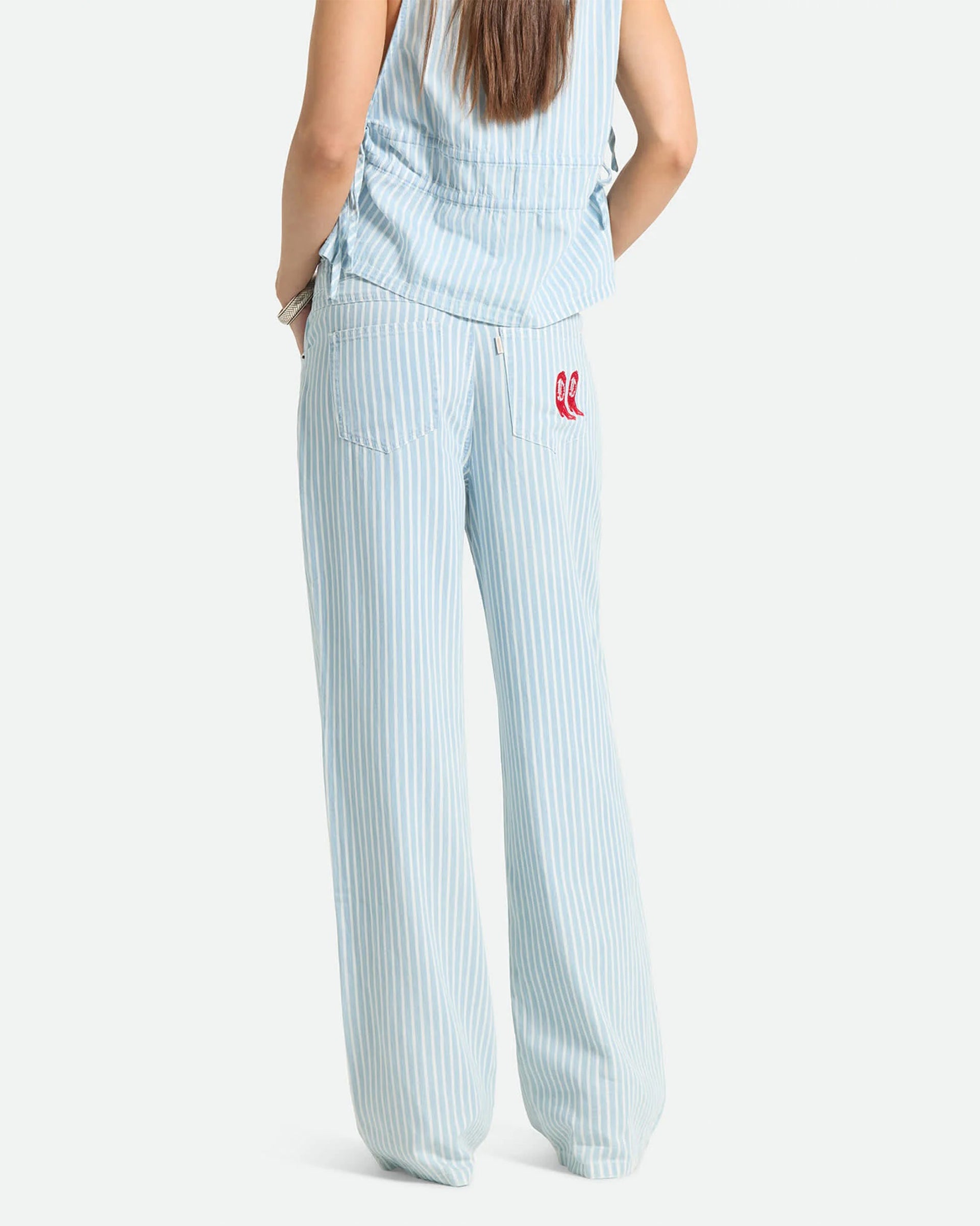 Brixton Women's The Chloe 5-Pocket Pant - Two Boot Stripe