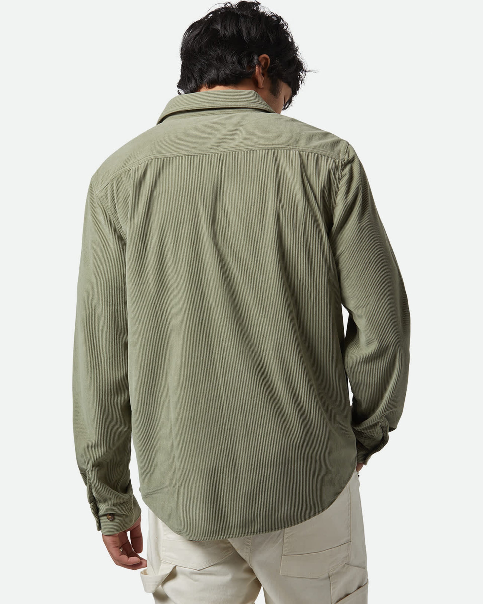 The Field Corduroy L/S Overshirt - Military Olive – Jack's Surfboards