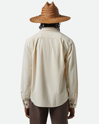Brixton The Field Corduroy Long Sleeve Shirt - Whitecap