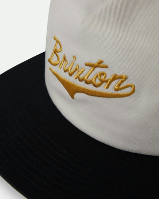 Brixton The League Snapback Hat - Black / Off White
