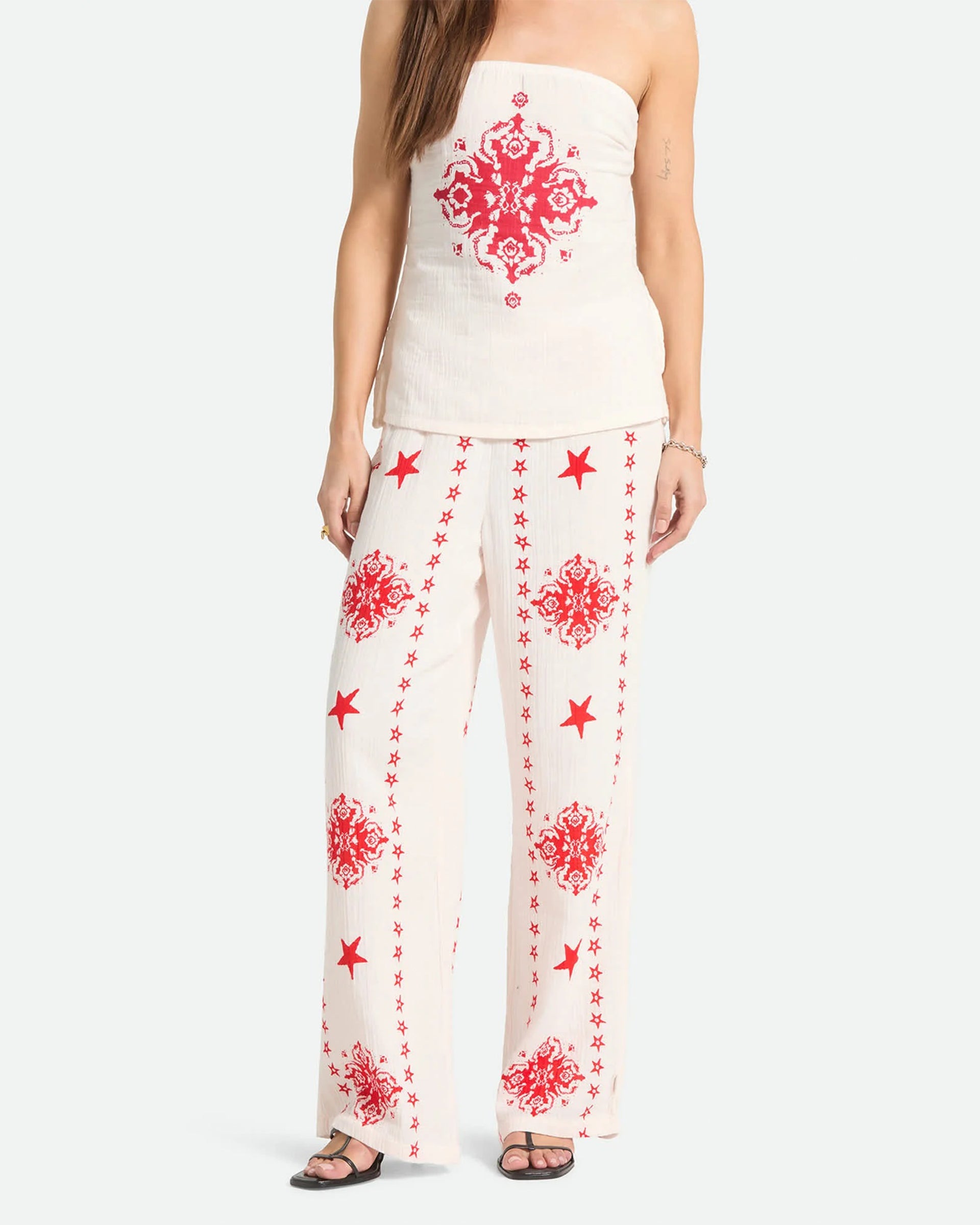 Brixton Women's The Lola Lounge Pant - Off White Tile