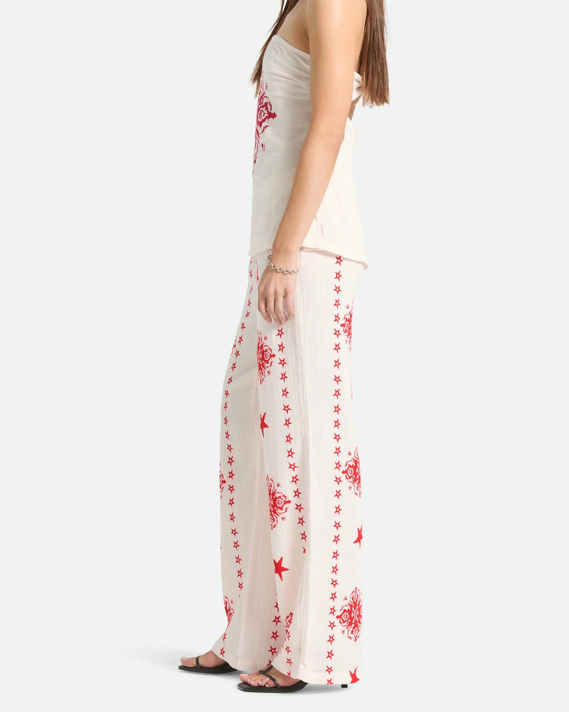 Brixton Women's The Lola Lounge Pant - Off White Tile