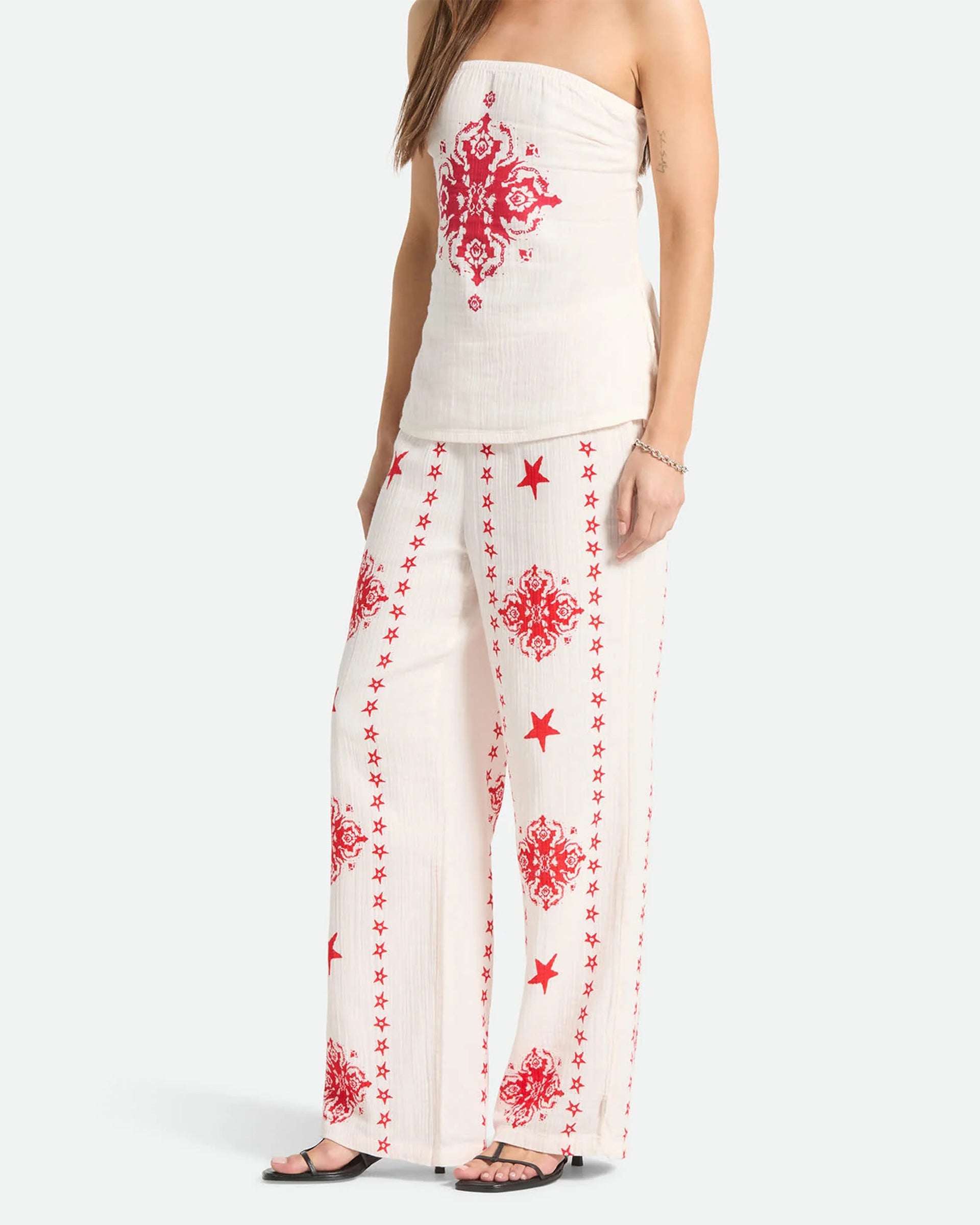 Brixton Women's The Lola Lounge Pant - Off White Tile