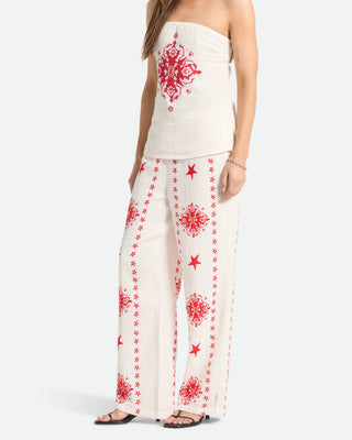 Brixton Women's The Lola Lounge Pant - Off White Tile