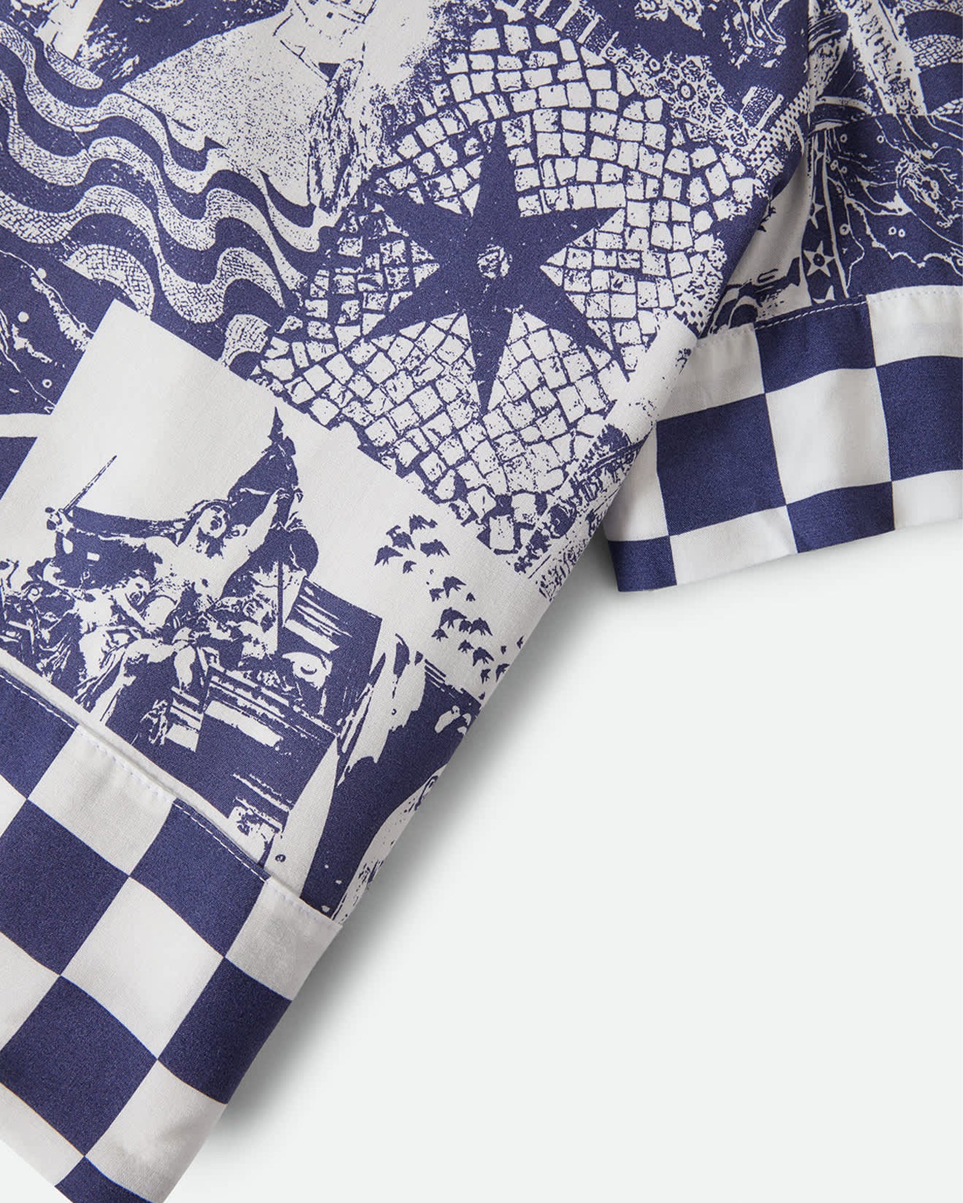 Brixton Women's The Omar Button Down Shirt - Navy/White Collage