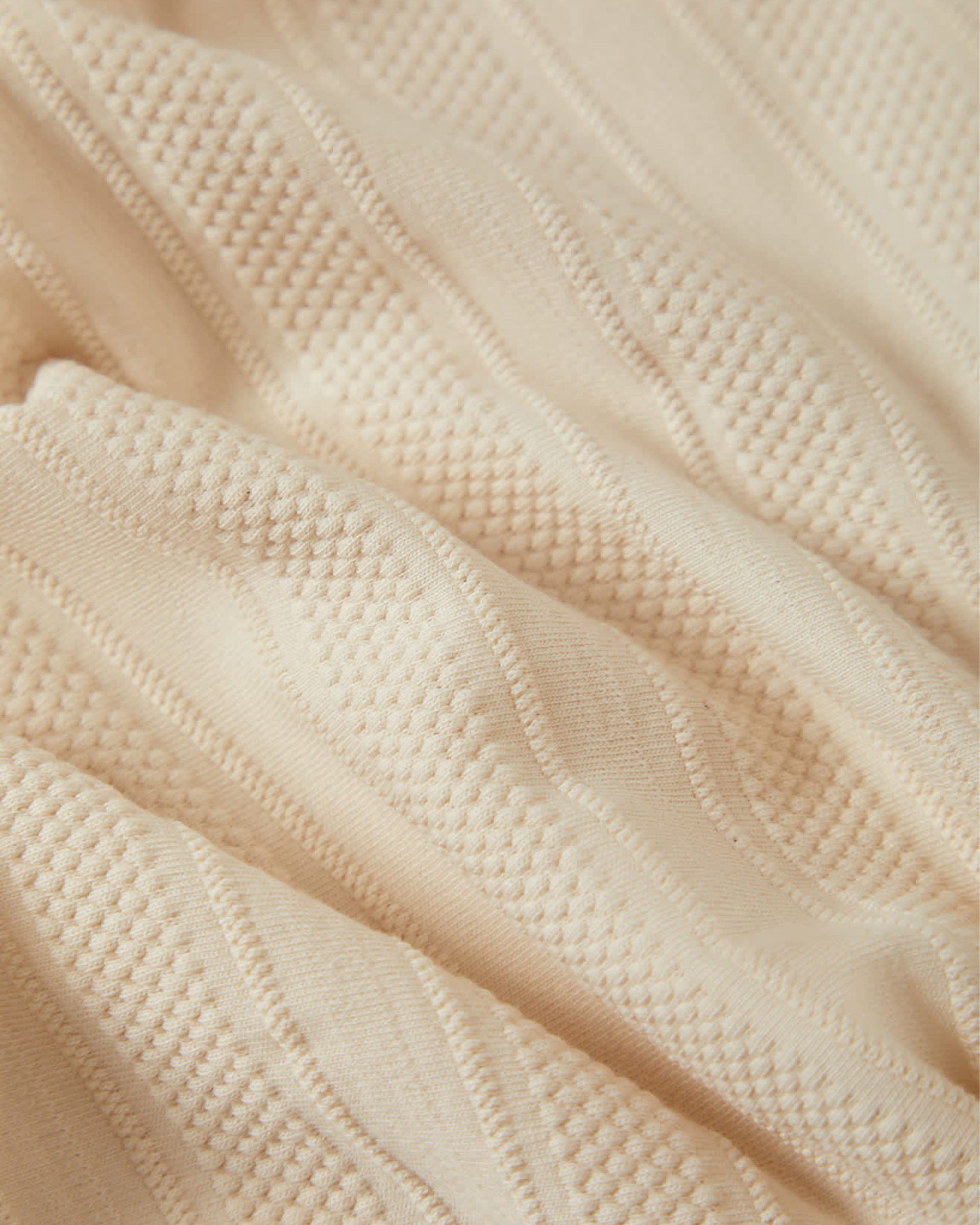 Brixton Theo Jacquard Short Sleeve Polo - Cream