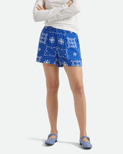 Brixton Women's Tile Short - Sunrise Blue Tile Print