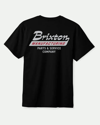 Brixton Township Short Sleeve Tailored T-Shirt - Black/Smoke Grey