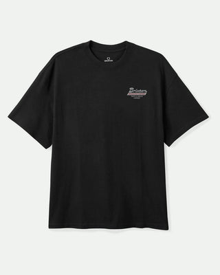 Brixton Township Short Sleeve Tailored T-Shirt - Black/Smoke Grey