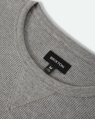 Brixton Trademark Waffle Knit Top - Heather Grey