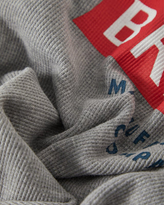 Brixton Trademark Waffle Knit Top - Heather Grey