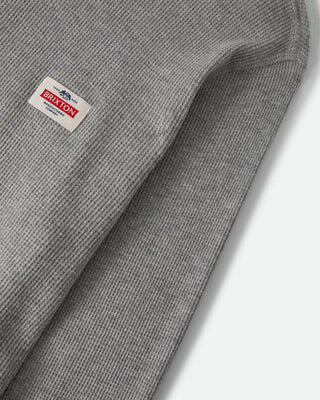 Brixton Trademark Waffle Knit Top - Heather Grey