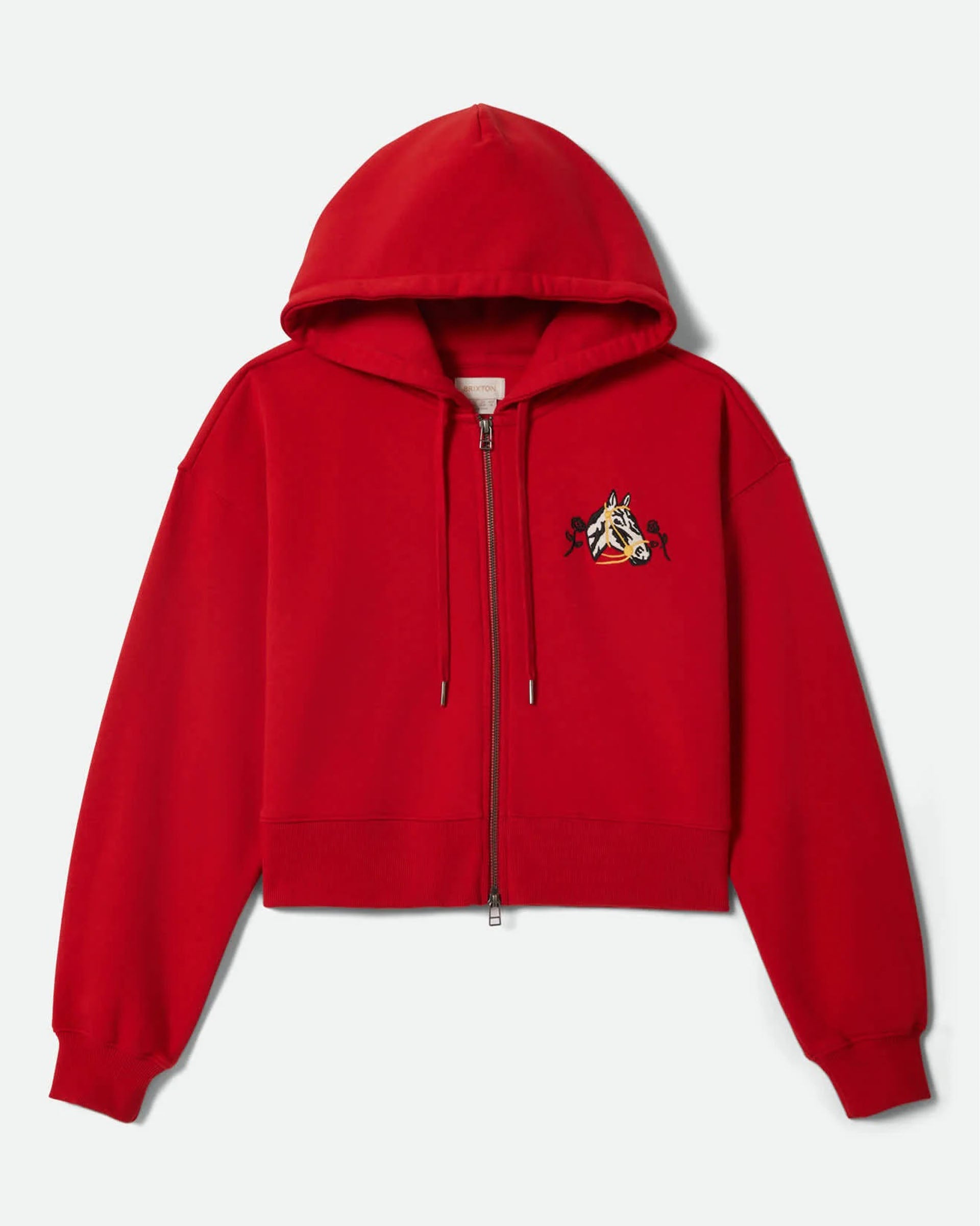 Brixton Women's Trophy Horse Cropped Zip Hood - Adrenaline Rush