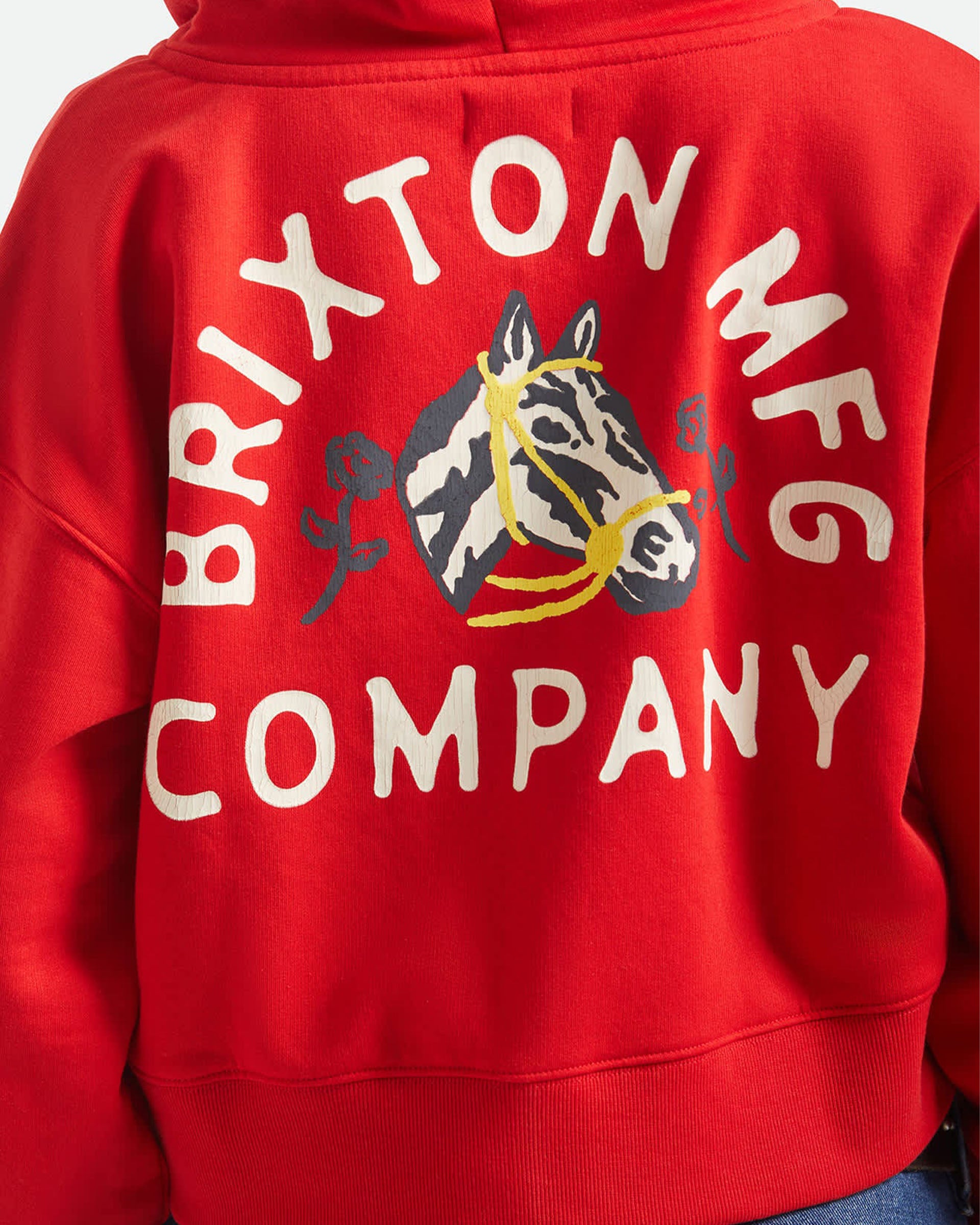 Brixton Women's Trophy Horse Cropped Zip Hood - Adrenaline Rush