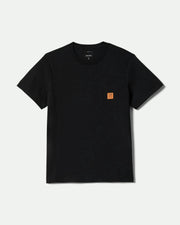 Brixton Union Heavyweight Short Sleeve Boxy Pocket T-Shirt - Black