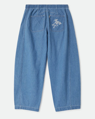 Brixton Women's Utility Everyday Barrel Pant - Light Stone Wash