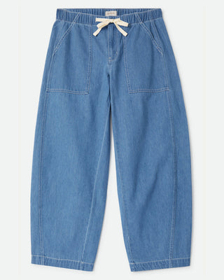 Brixton Women's Utility Everyday Barrel Pant - Light Stone Wash