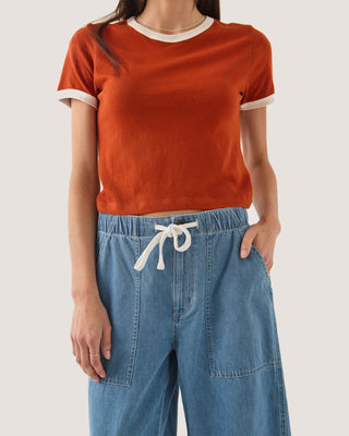 Brixton Women's Utility Everyday Barrel Pant - Light Stone Wash