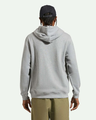 Brixton Varsity Broken In Pullover Hoodie - Heather Grey