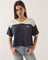 Off White/Washed Navy