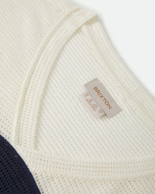 Brixton Women's Varsity Mesh S/S T-Shirt - Off White/Washed Navy