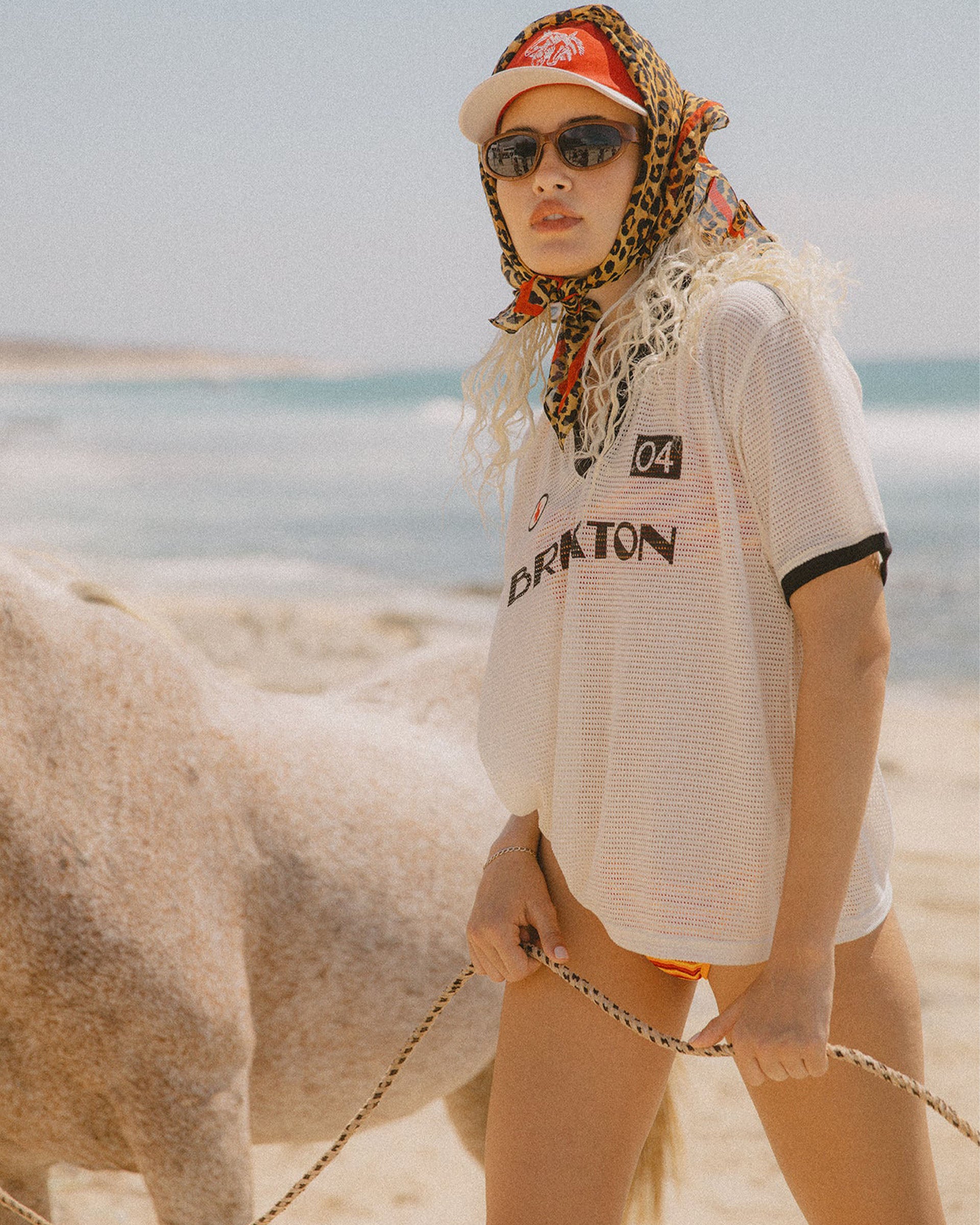Brixton Women's Varsity S/S T-Shirt - Off White/Black