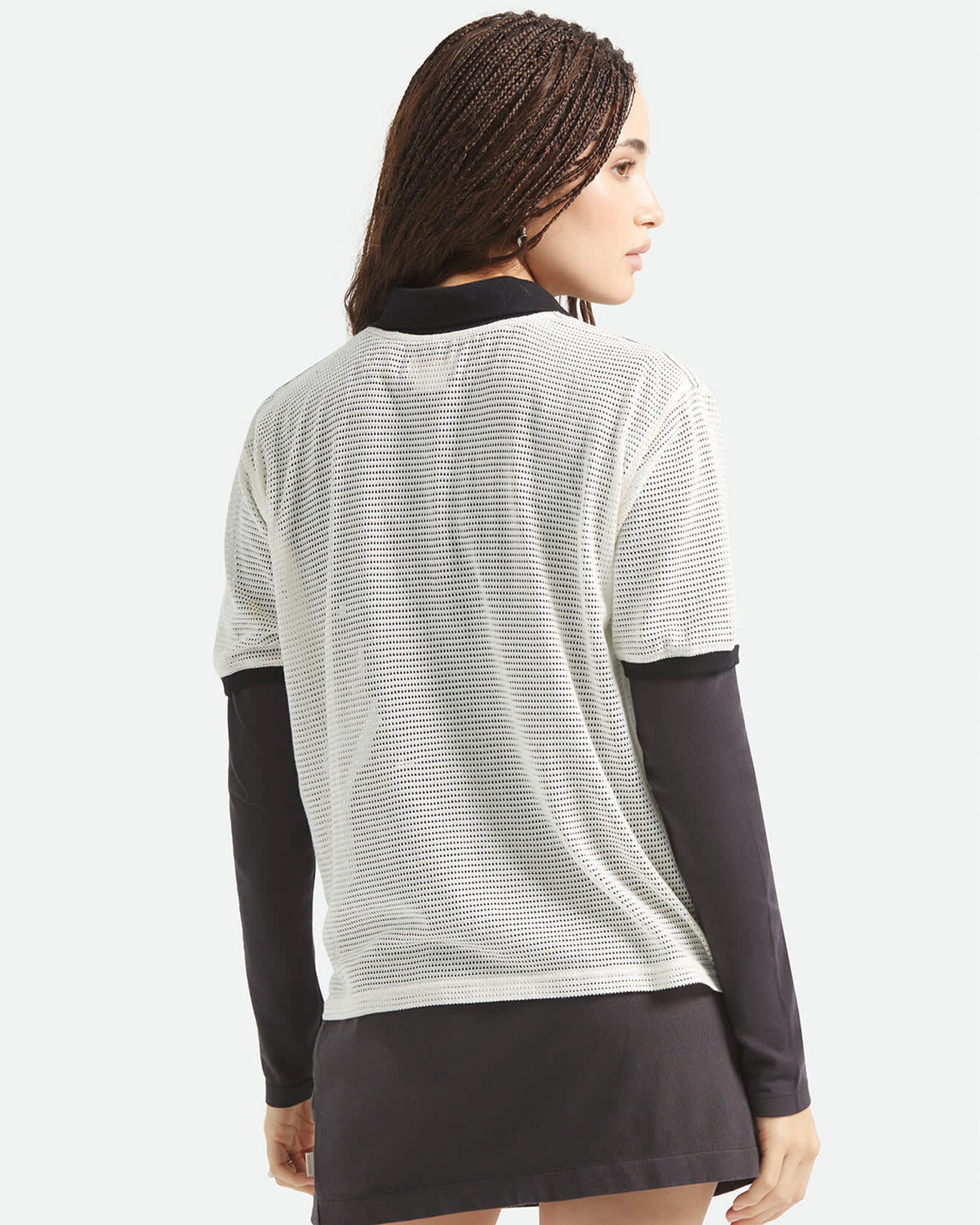 Brixton Women's Varsity S/S T-Shirt - Off White/Black