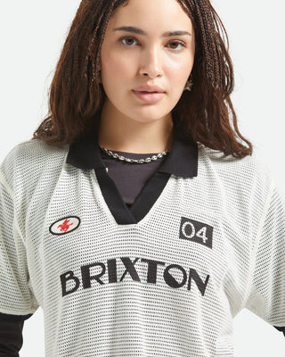 Brixton Women's Varsity S/S T-Shirt - Off White/Black