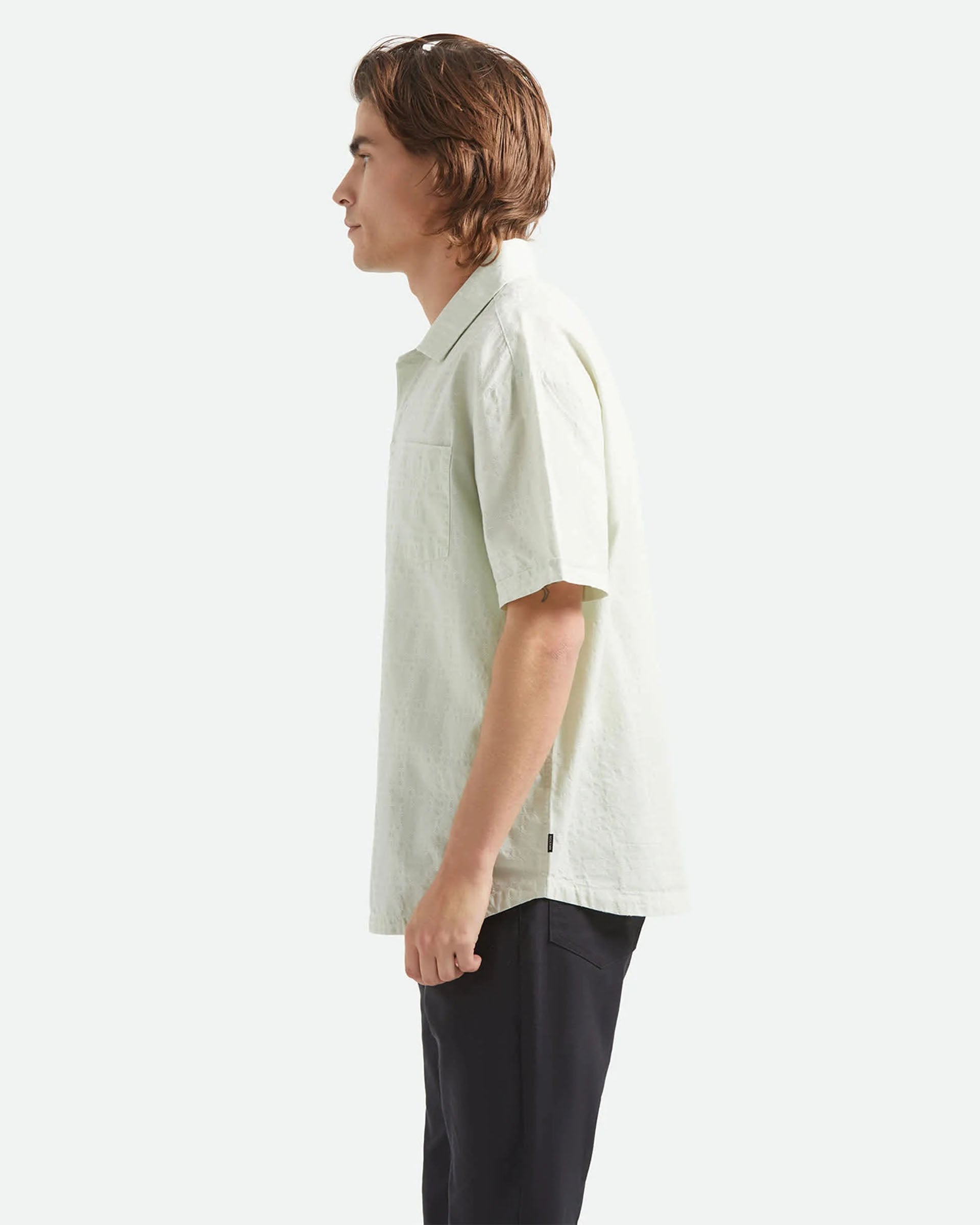 Vintage S/S Shirt - Sea Foam Jacquard Check - Sea Foam Jacquard Check