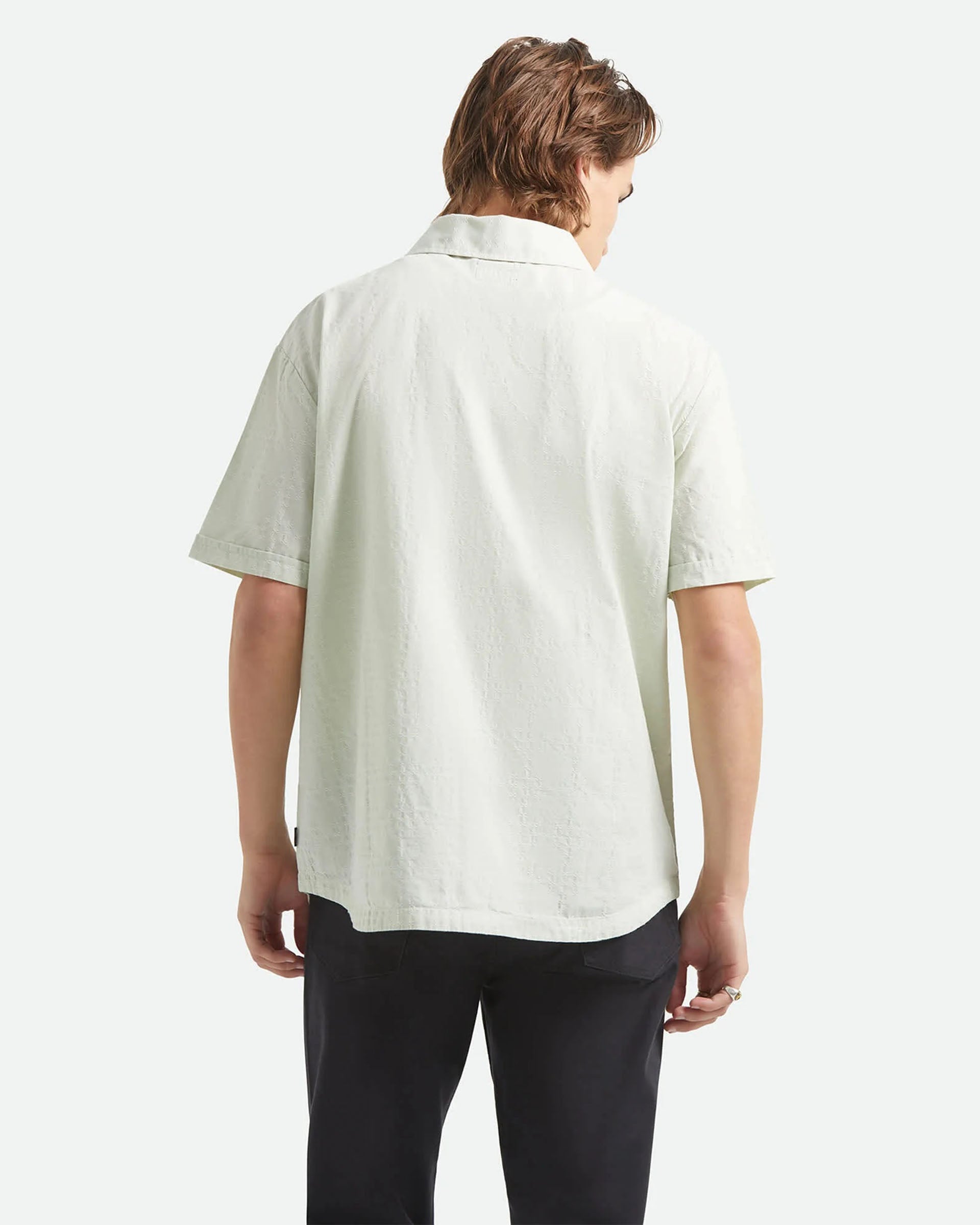 Vintage S/S Shirt - Sea Foam Jacquard Check - Sea Foam Jacquard Check