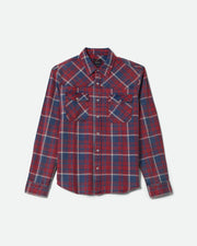 Brixton Waylon Lightweight Overshirt - Denim Plaid