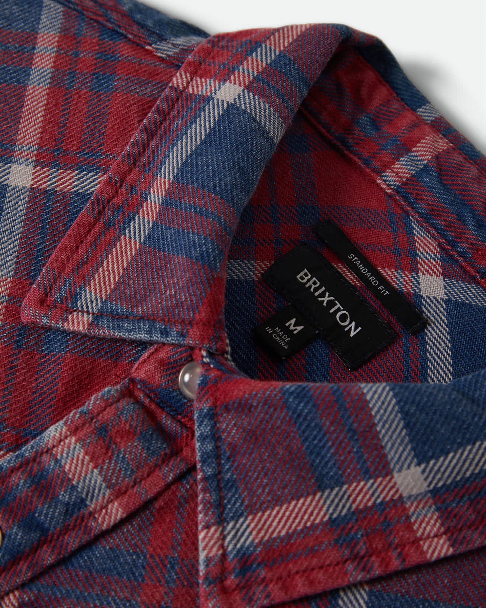 Brixton Waylon Lightweight Overshirt - Denim Plaid