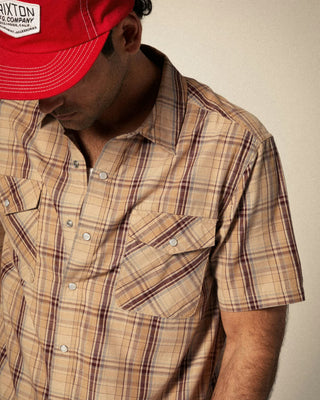 Brixton Wayne Western Short Sleeve Shirt - Western Plaid