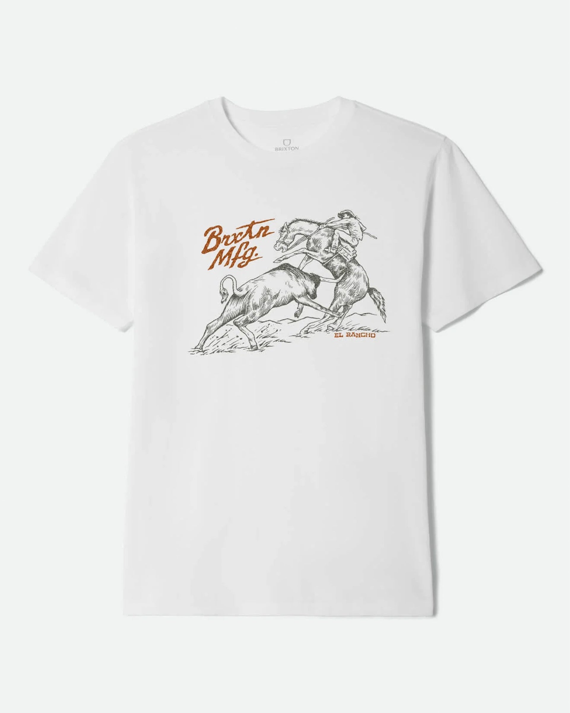 Brixton Wellston Short Sleeve Tailored T-Shirt - White