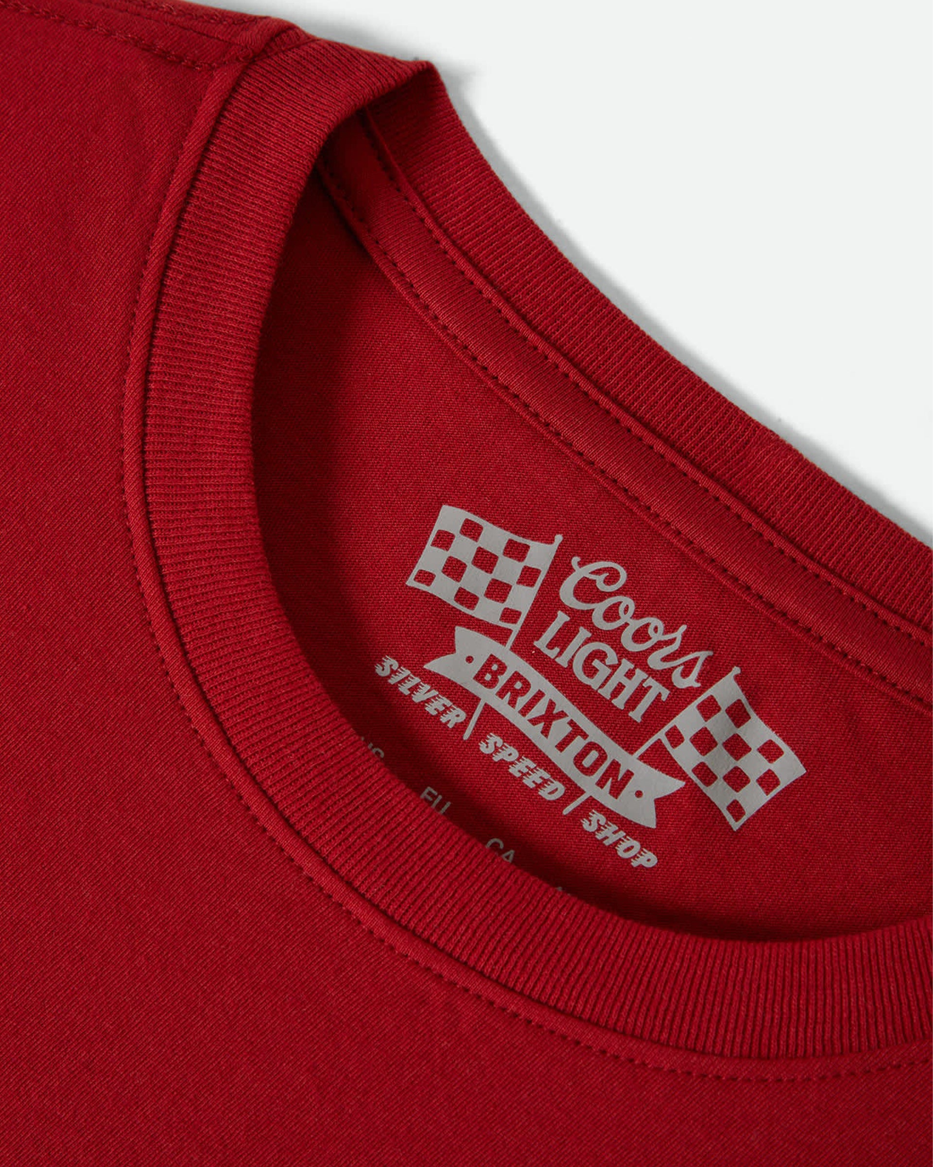 Brixton Women's Coors Light Racing Fitted Short Sleeve T-Shirt - Coors Red