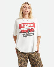 Brixton Women's World Champion Oversized Boyfriend T-Shirt - Off White