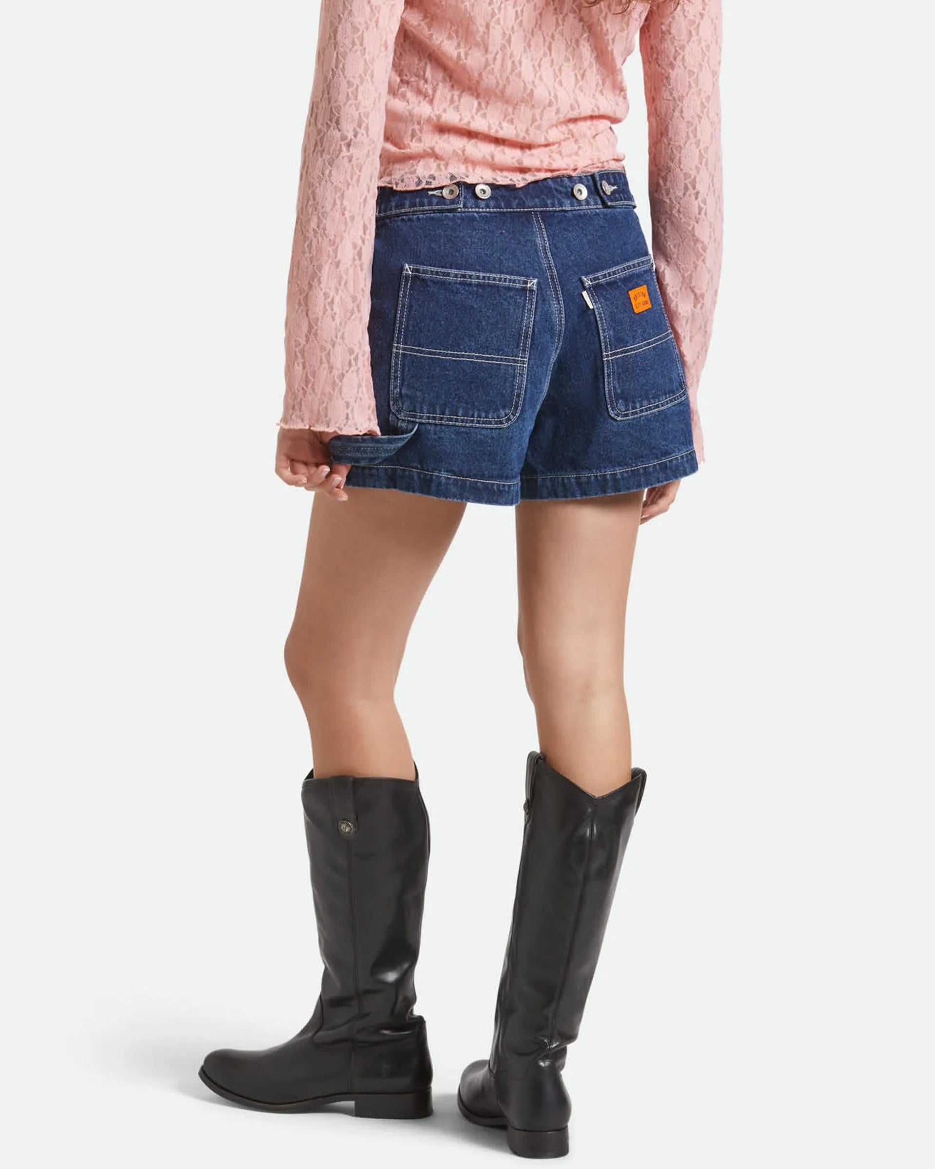 Brixton Women's Wrap Skort - Rinse Denim