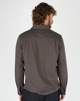Banks L/S Button Up Shirt - Charcoal