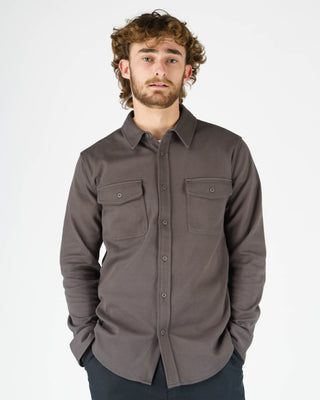 Banks L/S Button Up Shirt - Charcoal