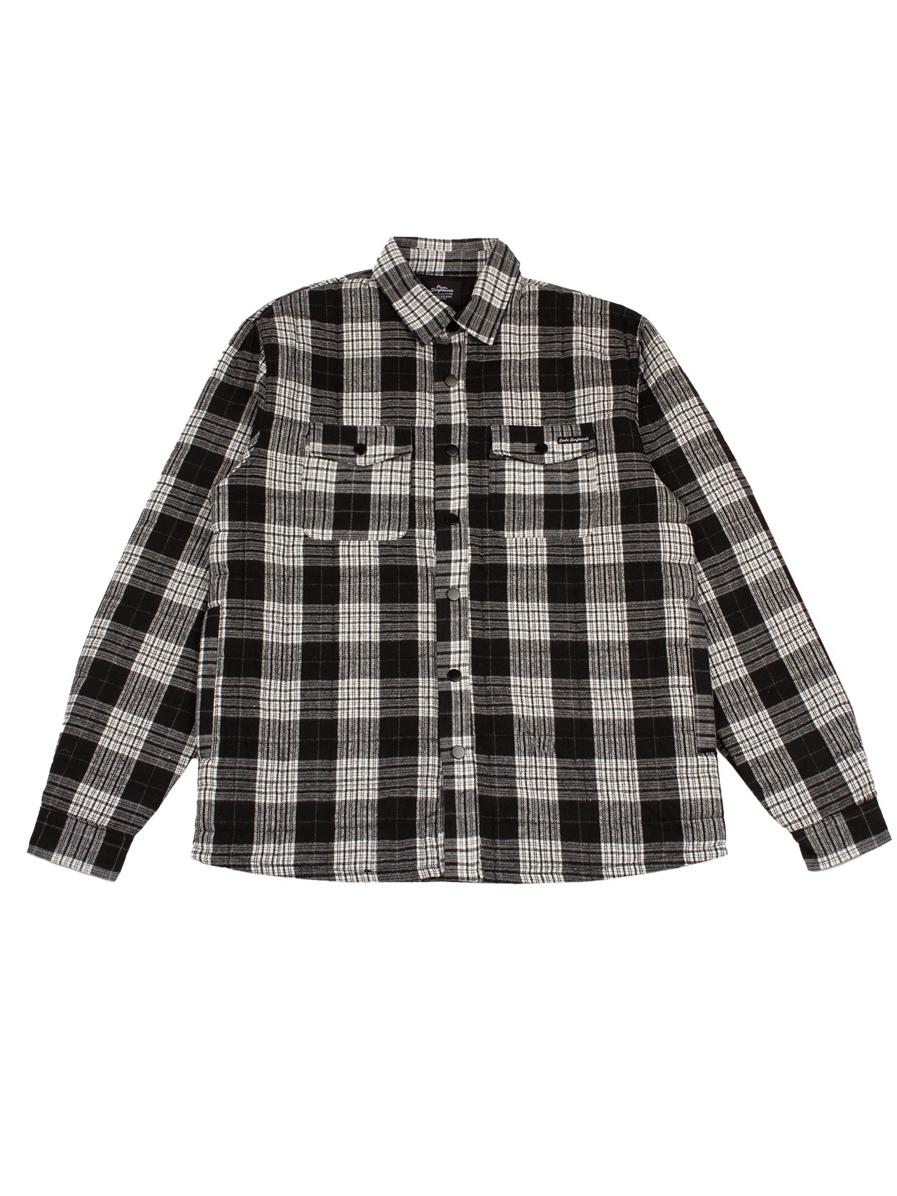 Jack's Men's Barstow Flannel Shirt - Black & White 